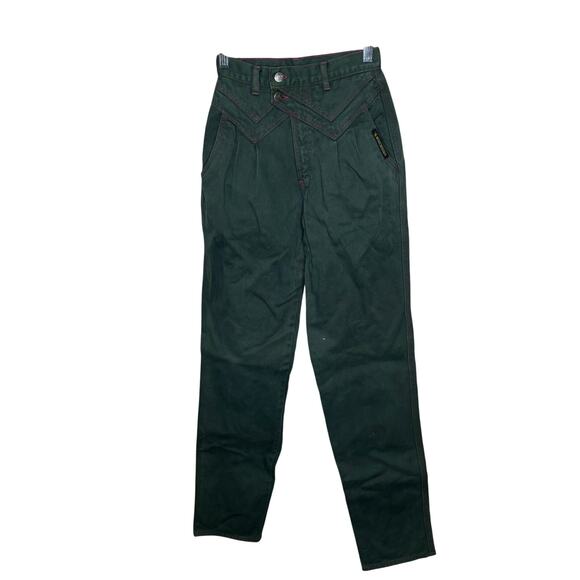 Rocky Mountain Denim - Rocky Mountain Dark Green High Waist Straight Jean Pants Women's Size 27/5